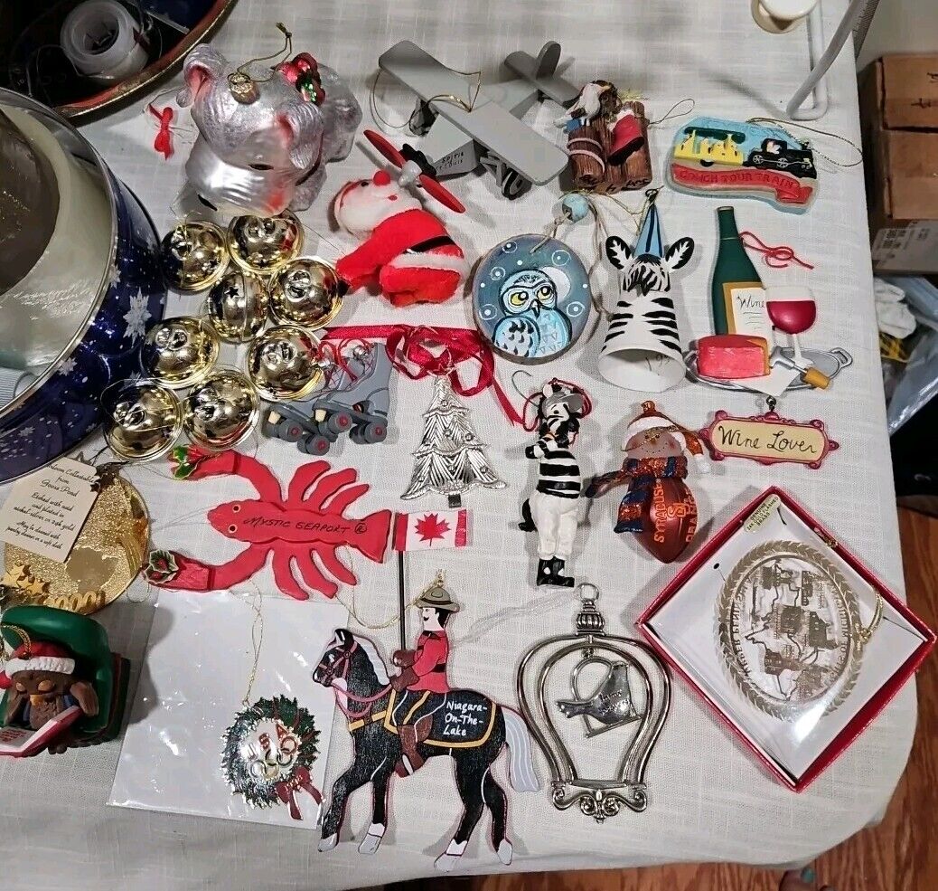 lot of vintage ornaments For Tree 28