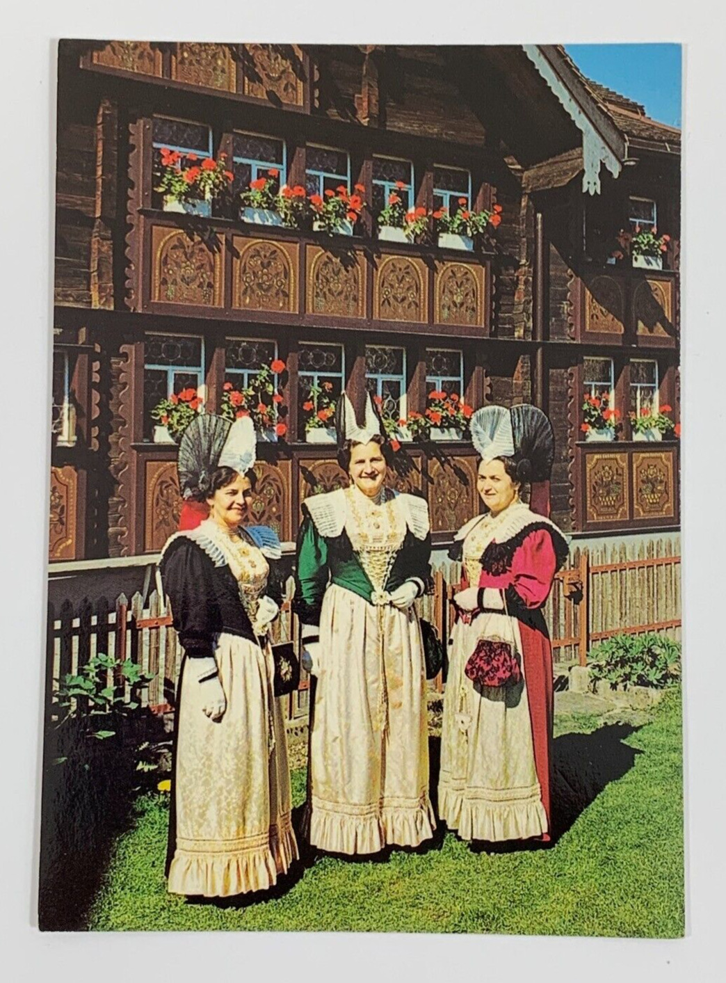 Appenzell Women in their Sunday Dress Switzerland Postcard Unposted