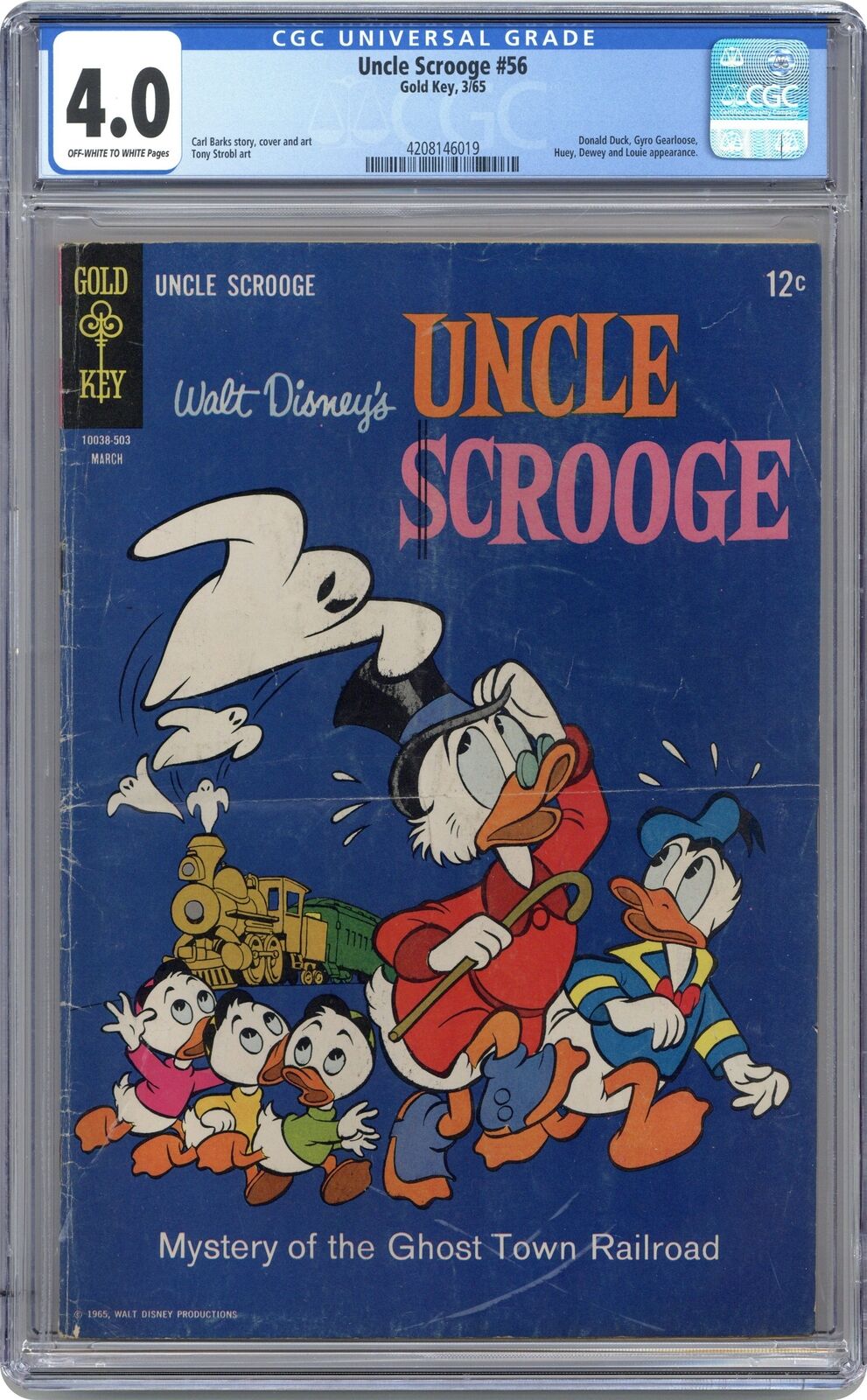 Uncle Scrooge #56 CGC 4.0 1965 4208146019