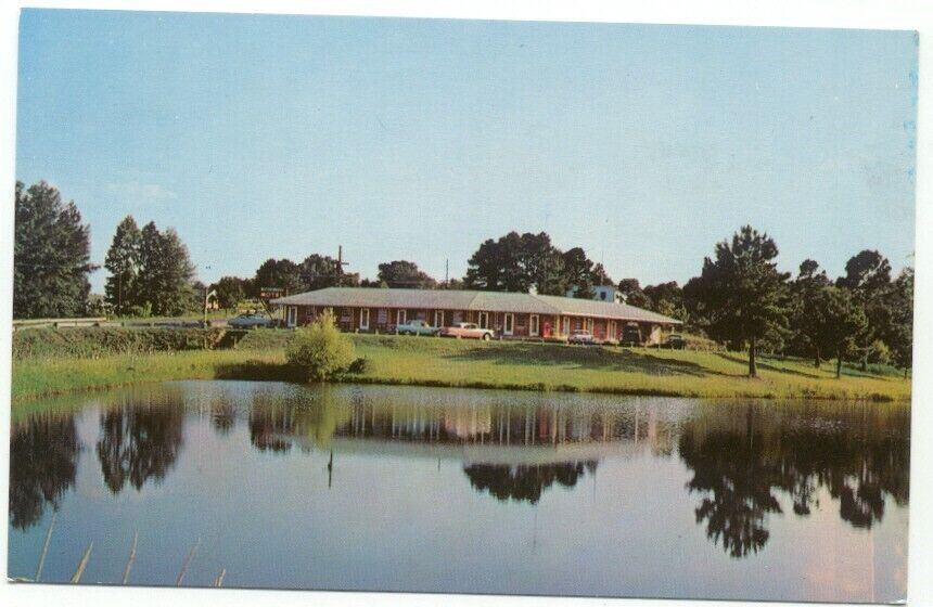 Cuthbert GA Water Wheel Motel Postcard ~ Georgia