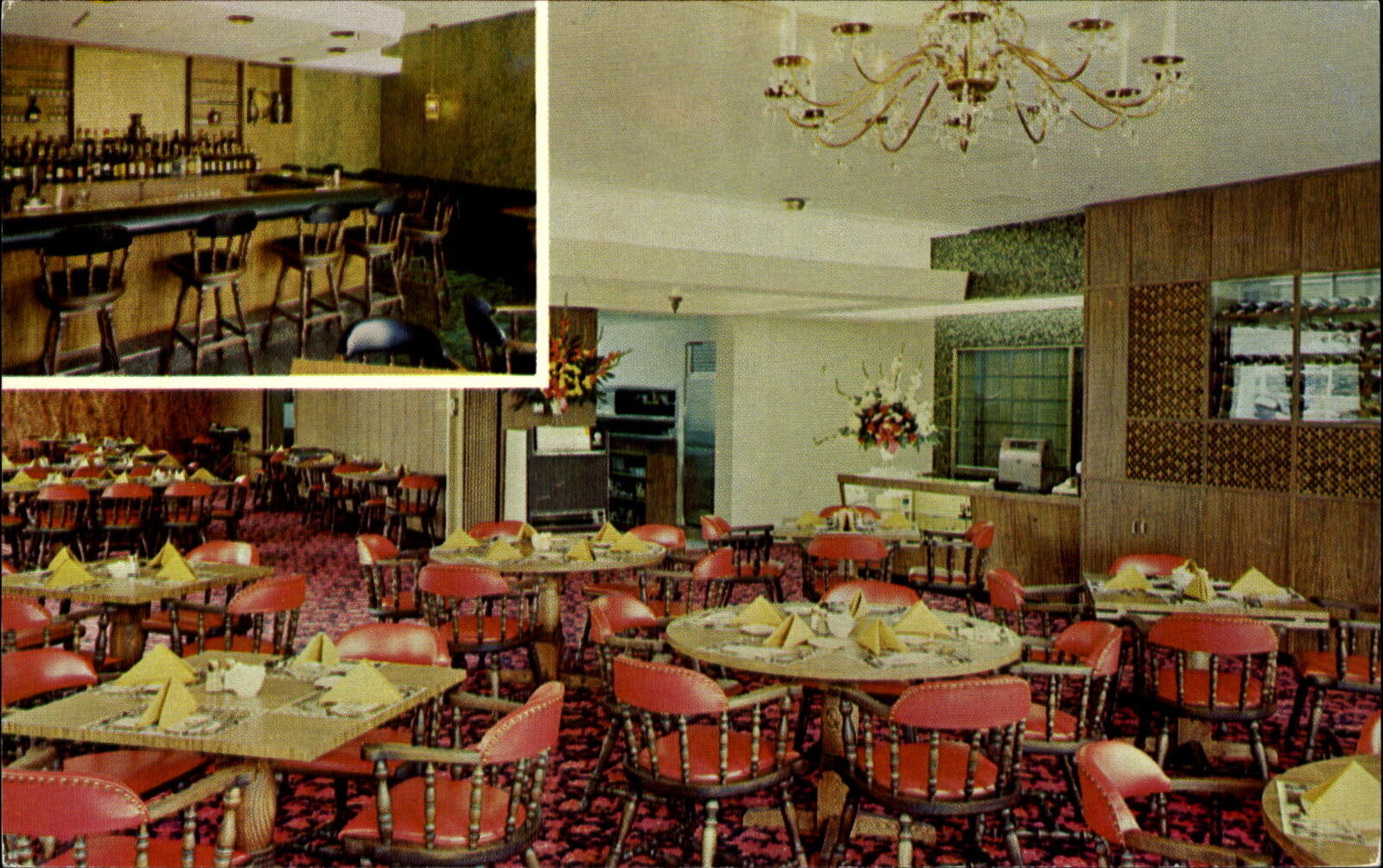 Eddy\'s Caravan Restaurant Kismet Lounge St. Augustine Florida FL bar ~ 1960s