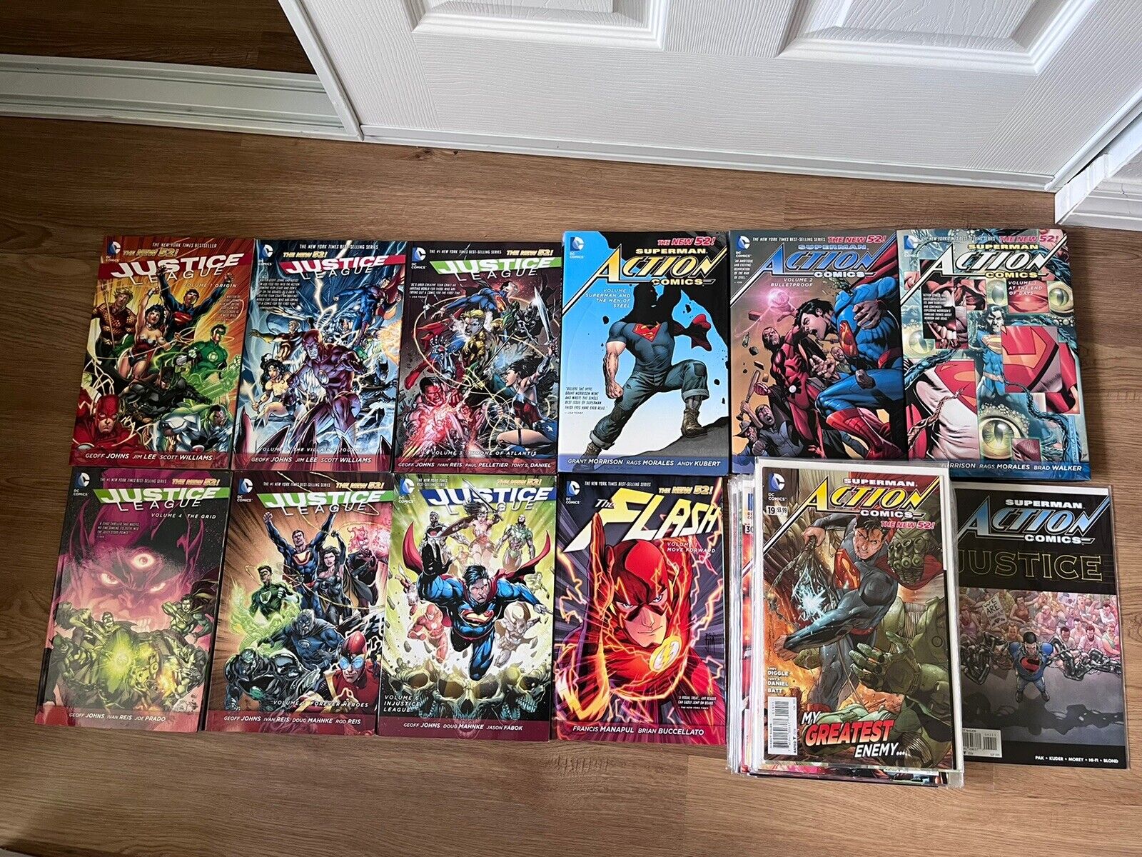 New 52 DC comics (Justice League, Action Comics, The Flash)