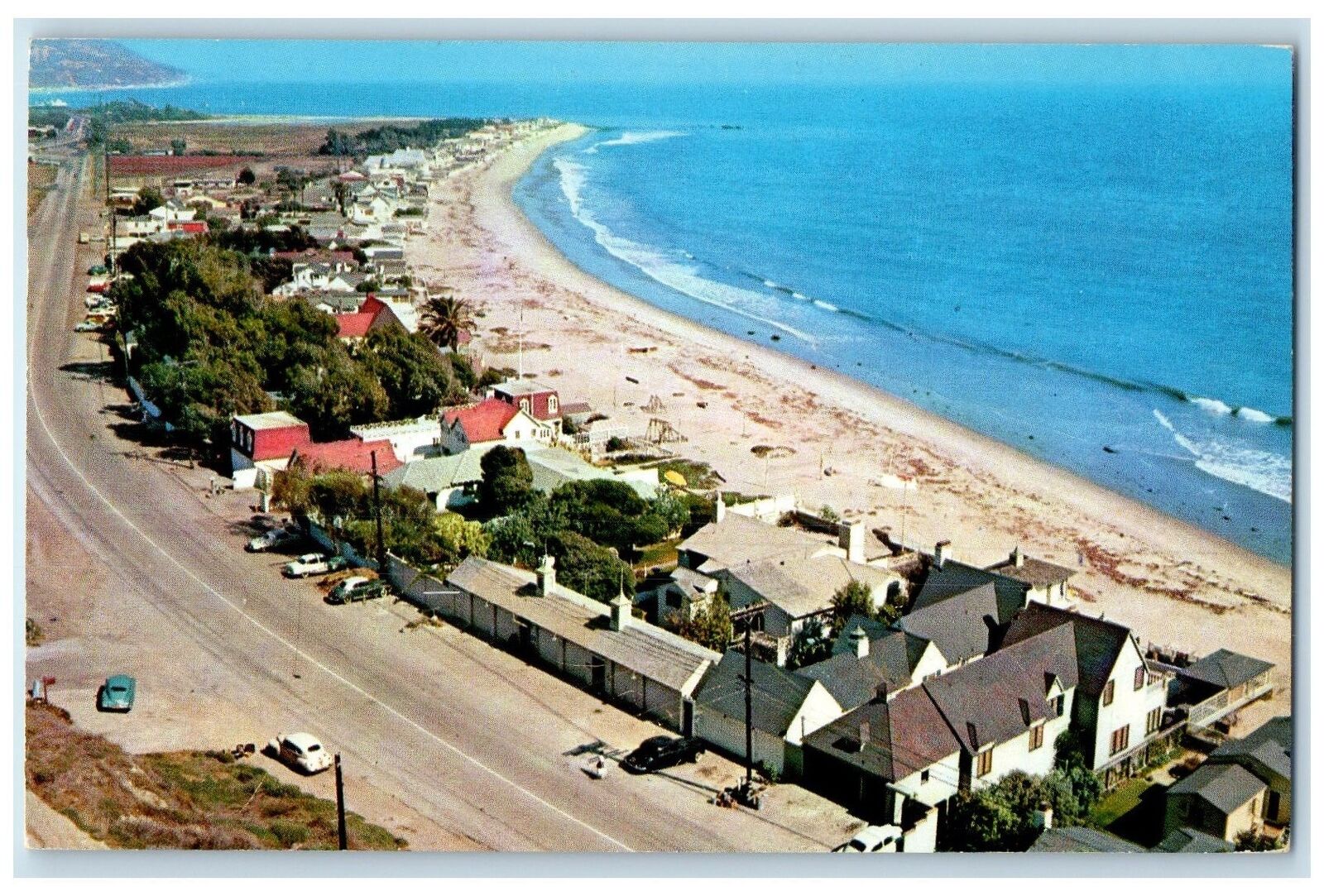 c1960s Exclusive Colony Of Fine Homes Malibu Beach California CA Posted Postcard