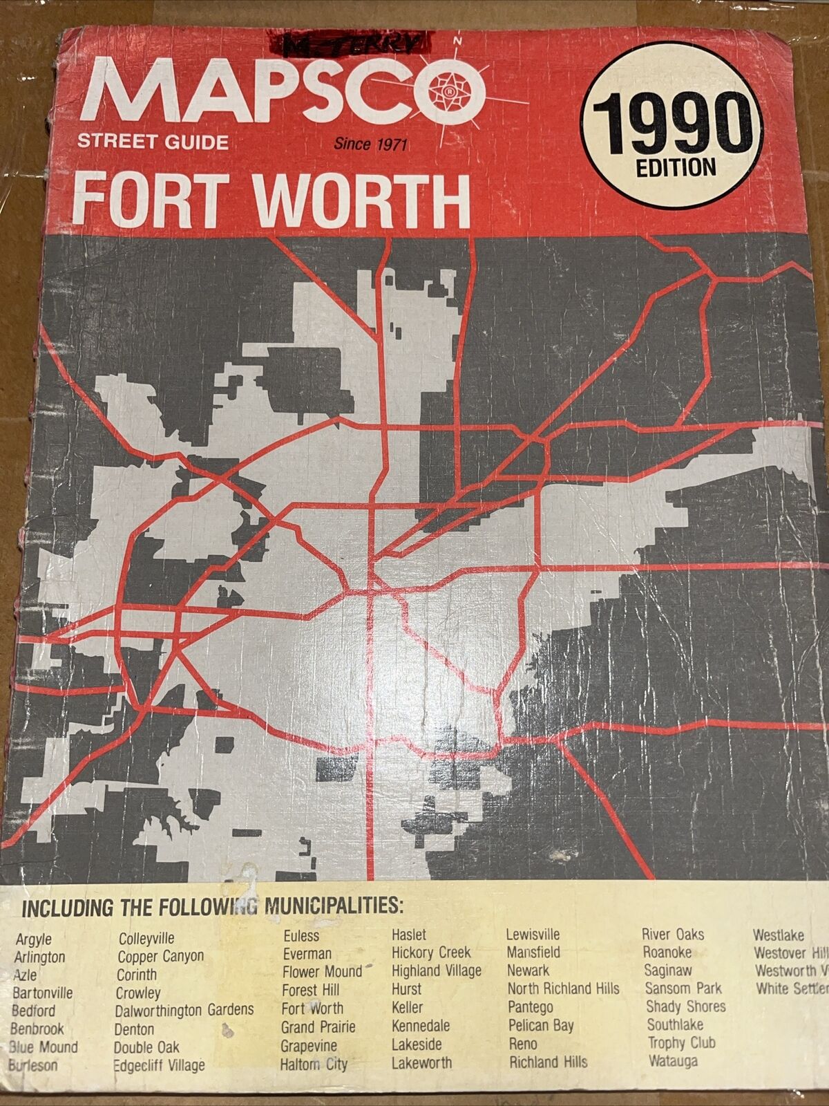 mapsco Fort Worth 1990