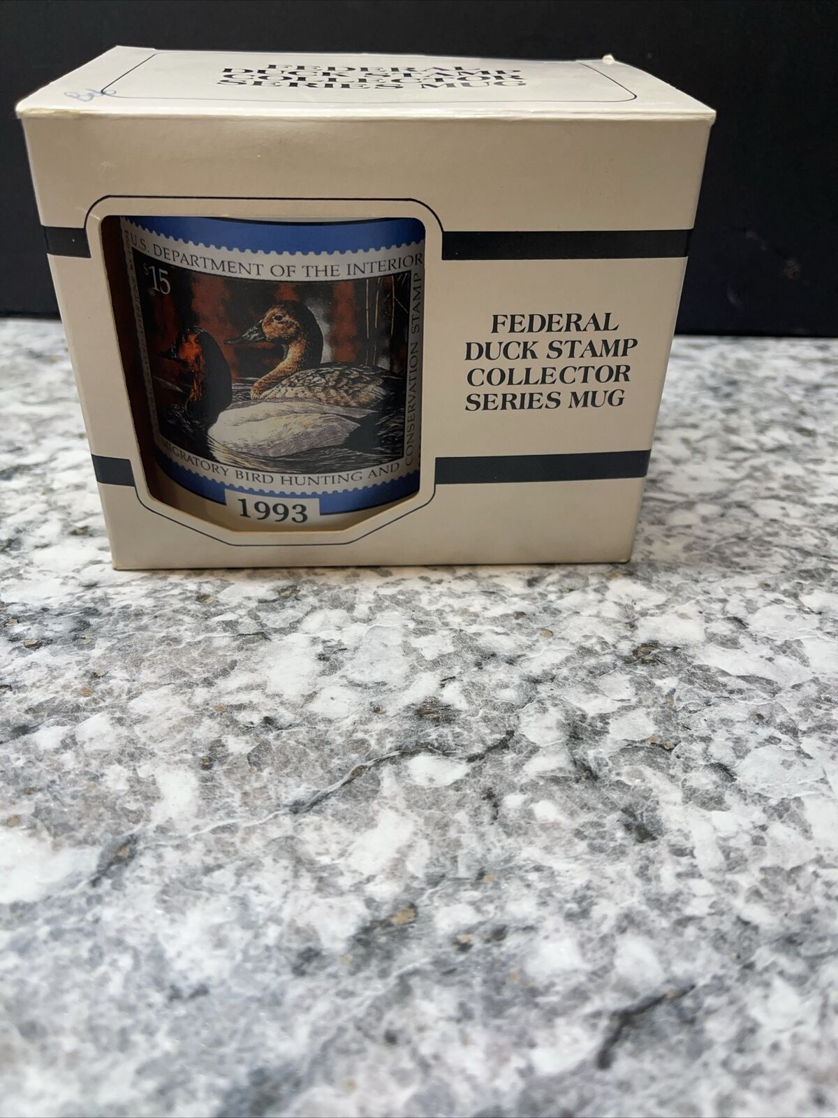 VTG 1993 Federal Duck Stamp Collector Series Mug. Canvasback Duck
