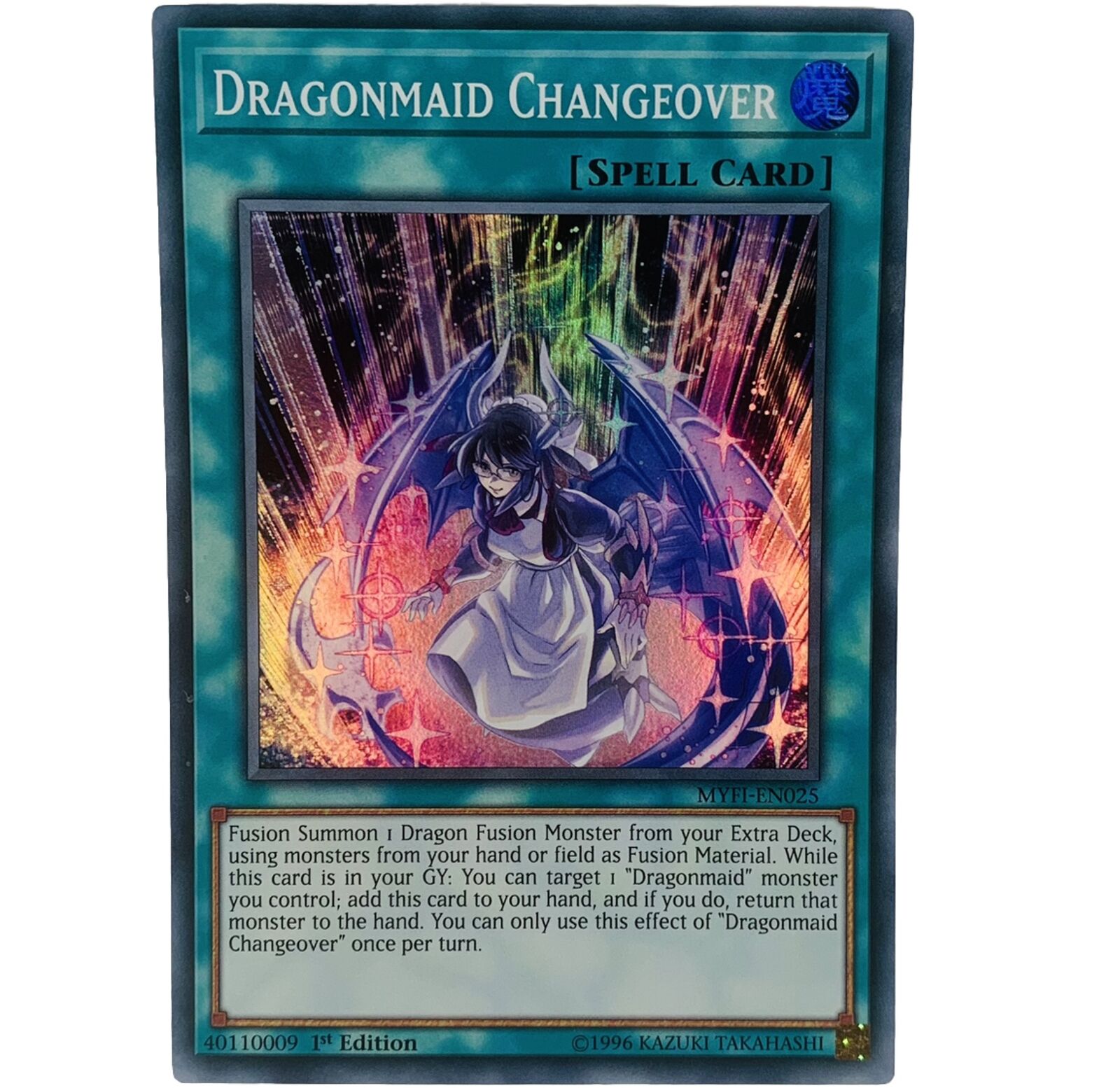 YUGIOH Dragonmaid Changeover MYFI-EN025 Super Rare Card 1st Edition NM-MINT