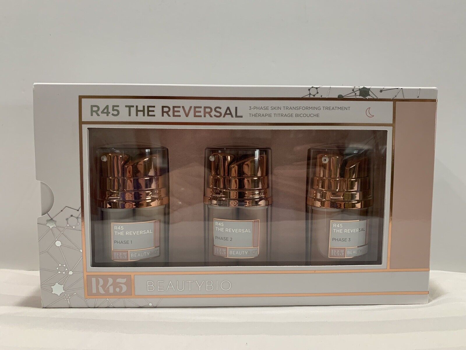 NEW in BOX BeautyBio R45 The Reversal 3 Phases 0.17oz Advanced Skincare