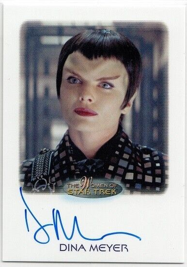 Women of Star Trek A&I - Dina Meyer as Sub Commander Donatra - Auto Card