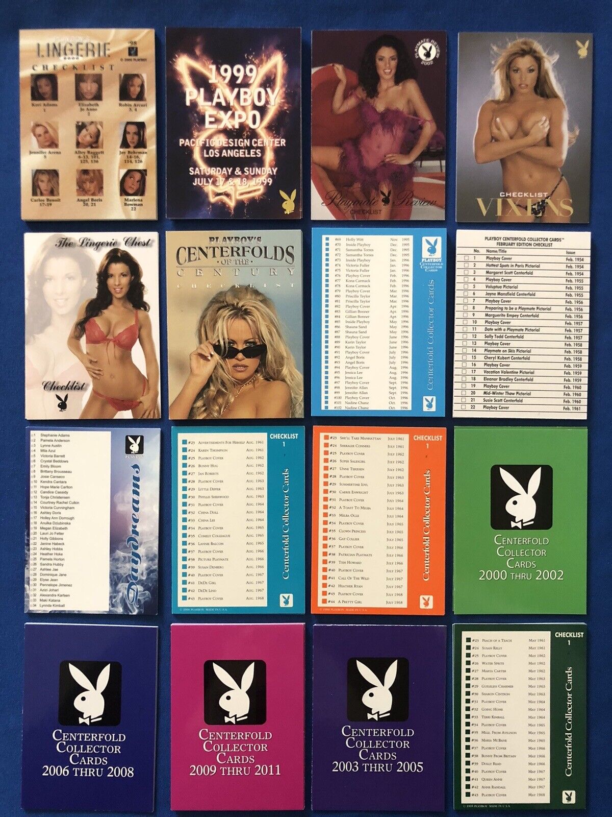 Checklist Checkup / Playboy Trading Card Checklists / Various Sets