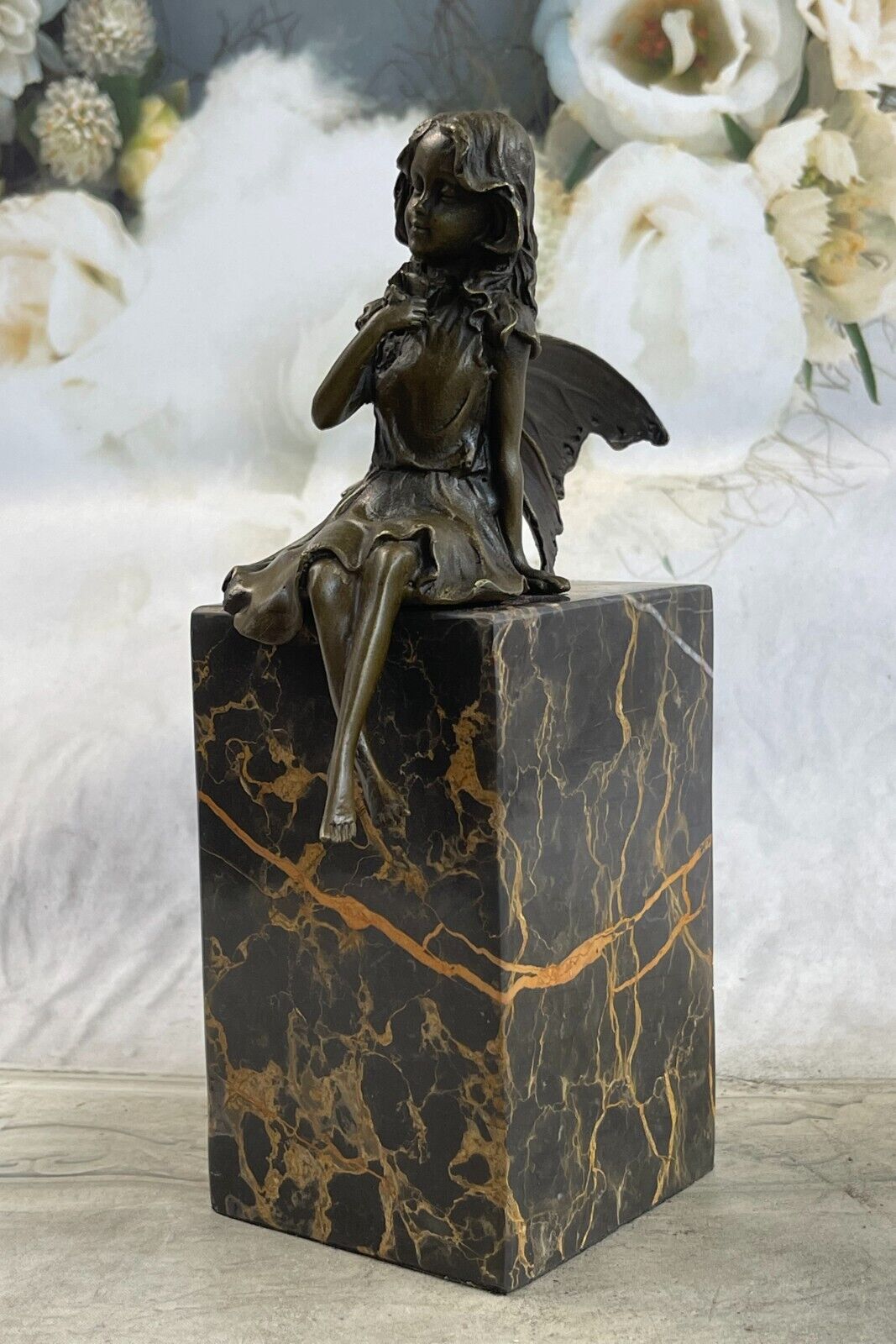 Handcrafted Little Fairy Signed Original Bronze Museum Quality Artwork Deal Gift
