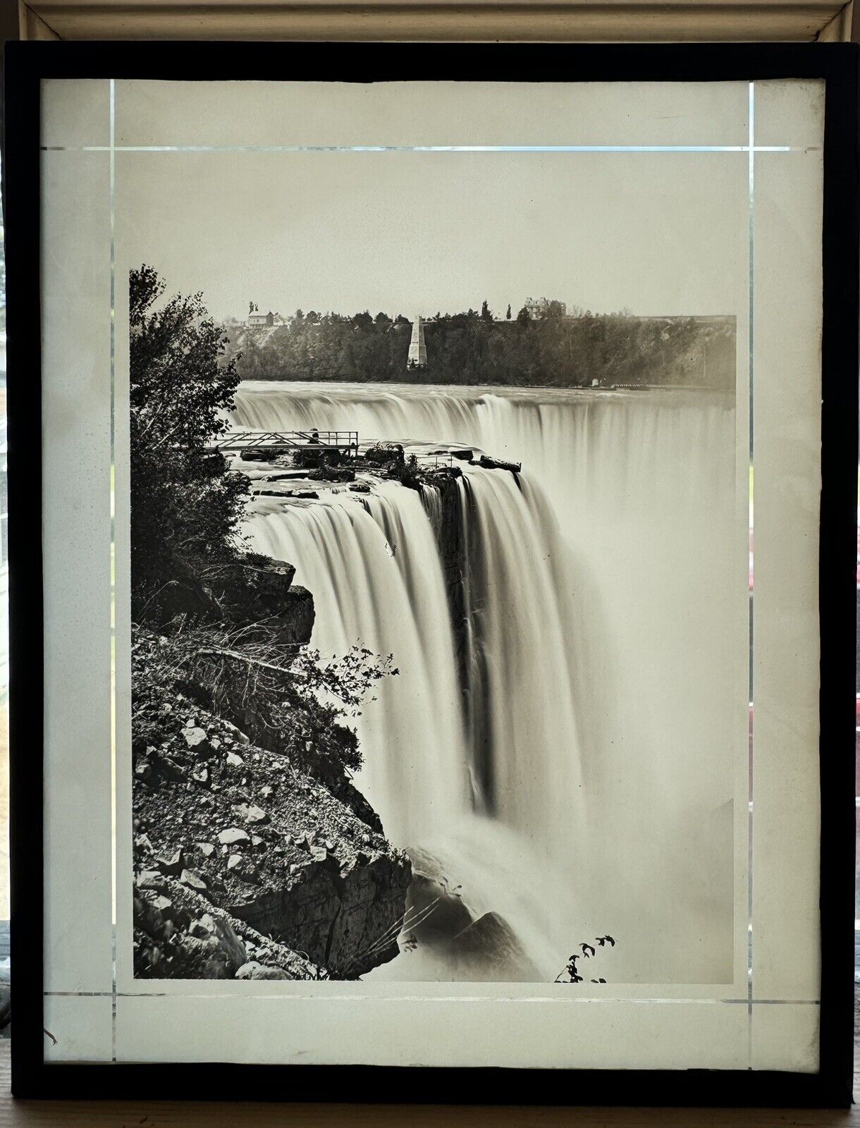 Niagara Falls C. 1800’s  8x10 Transparency Glass Plate Positive Image