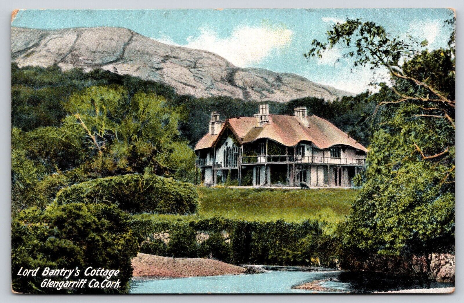 Lord Bantry\'s Cottage Glengarriff Co Cork Vintage Postcard Ireland