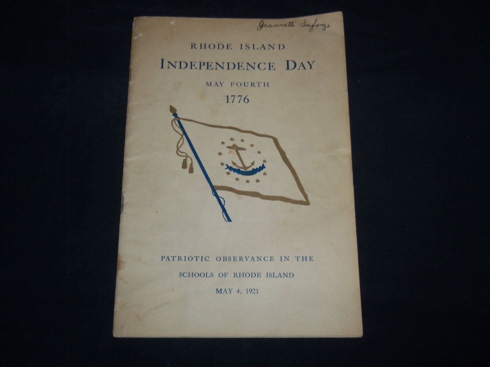 1975 RHODE ISLAND INDEPENDENCE DAY MAY 4TH 1776 - RHODE ISLAND SCHOOLS - J 8626