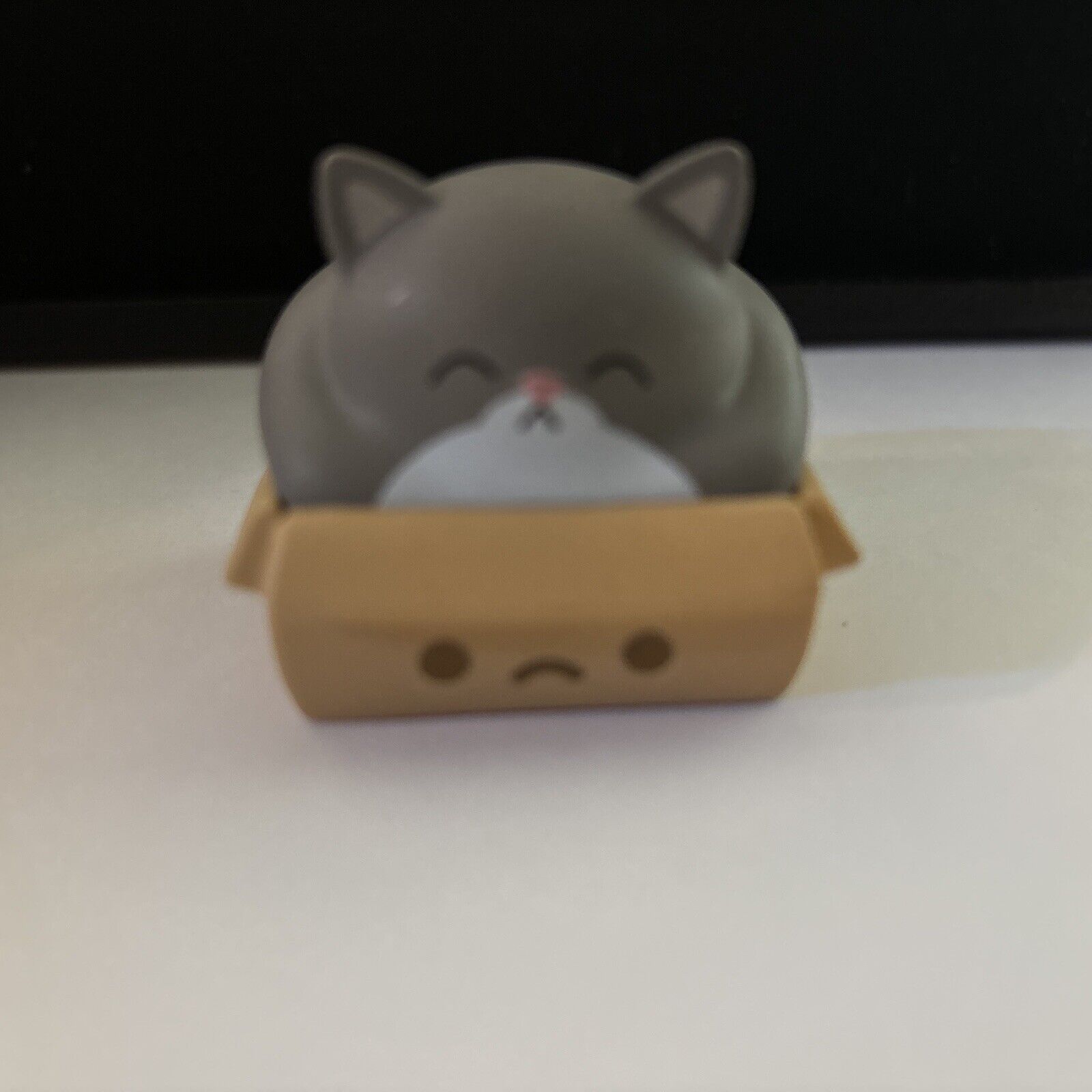 Trash Kitties Series 1 Chonky Gray Fat Cat. Used. No Box.