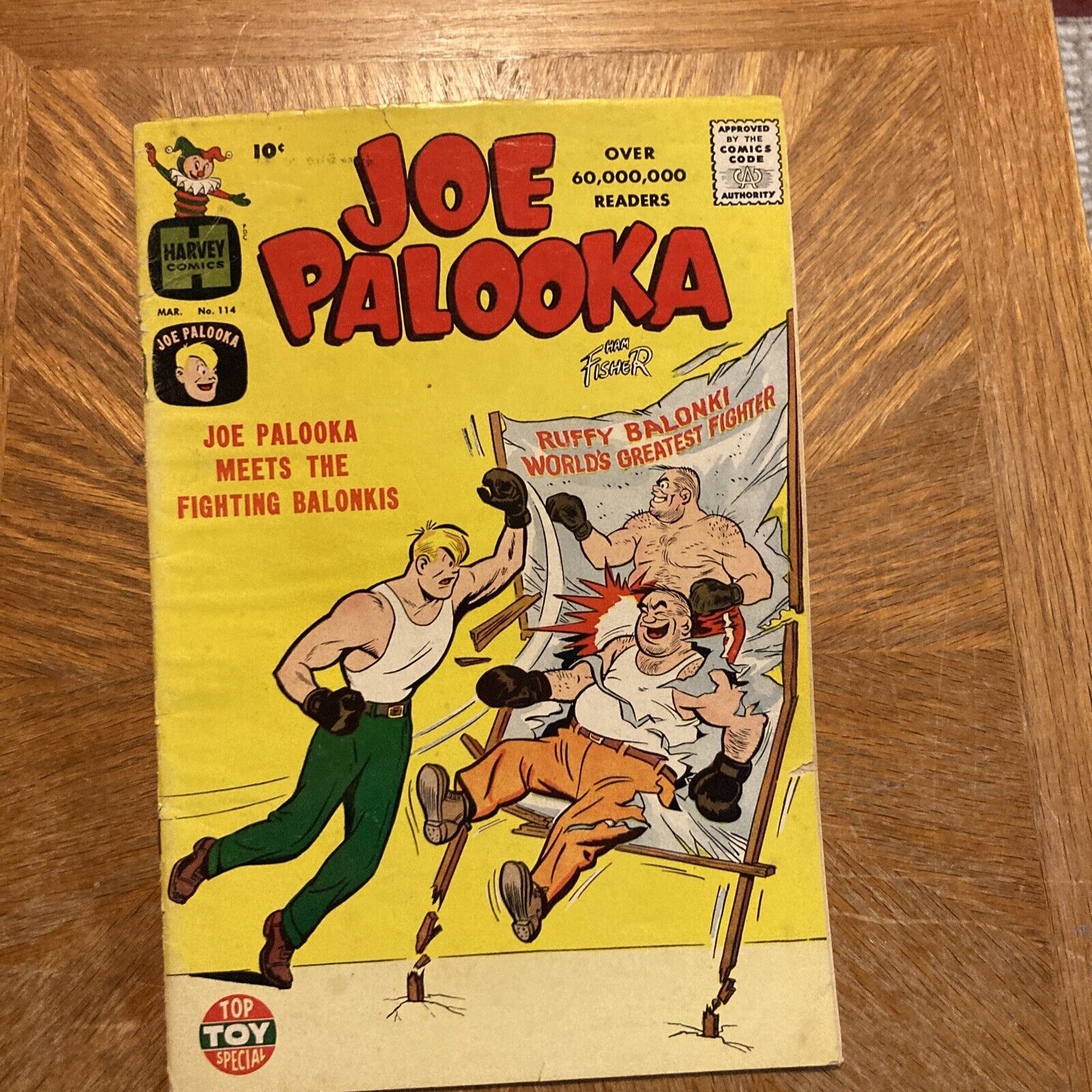 Joe Palooka #114 Comic Book 1960 Harvey Publications