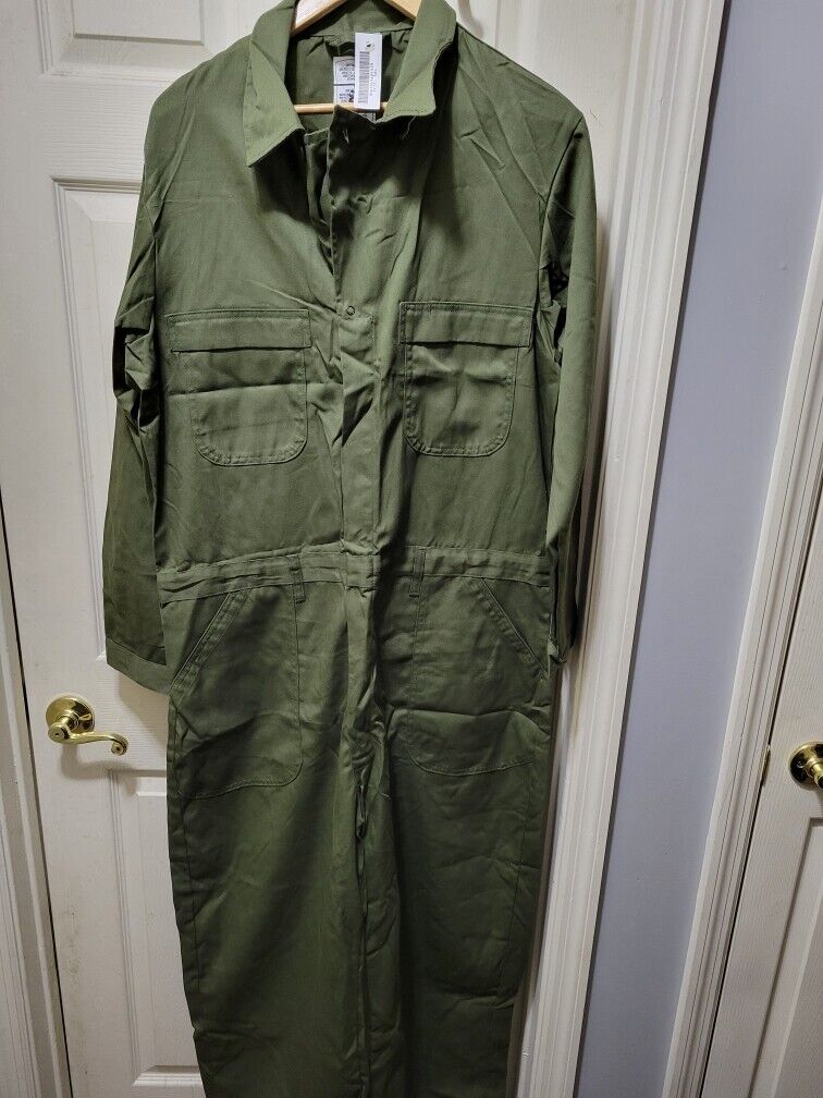 USAF USMC OD Green Coveralls 8405-01-462-4439 Pockets Size 46 L