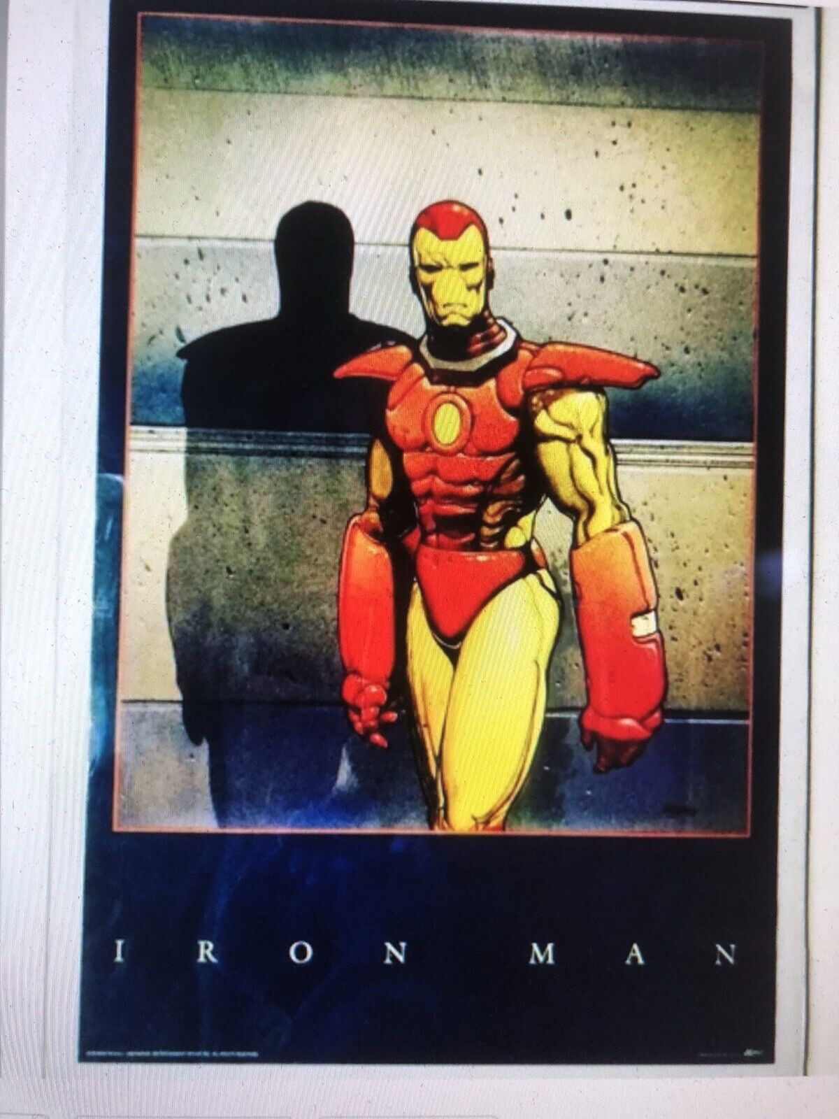 Original Marvel Iron Man Poster 1989 Factory Rolled Moebius Art
