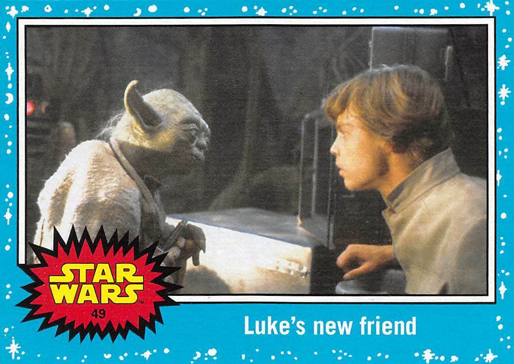 2015 Topps Star Wars Journey To The Force Awakens #49 Luke\'s New Friend Yoda