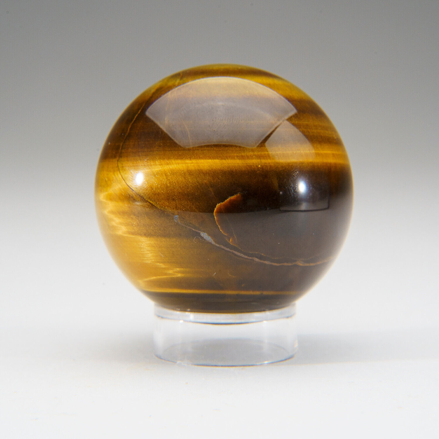 Genuine Polished Tiger\'s Eye Sphere (165 grams)