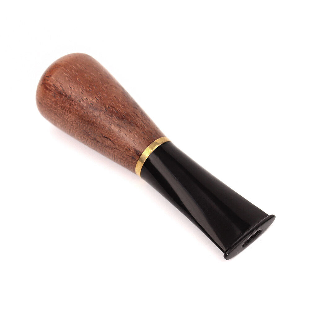 Rosewood Cigar Mouthpiece Tip for Men and Women Short Wood Cigar Holder 30 Ring