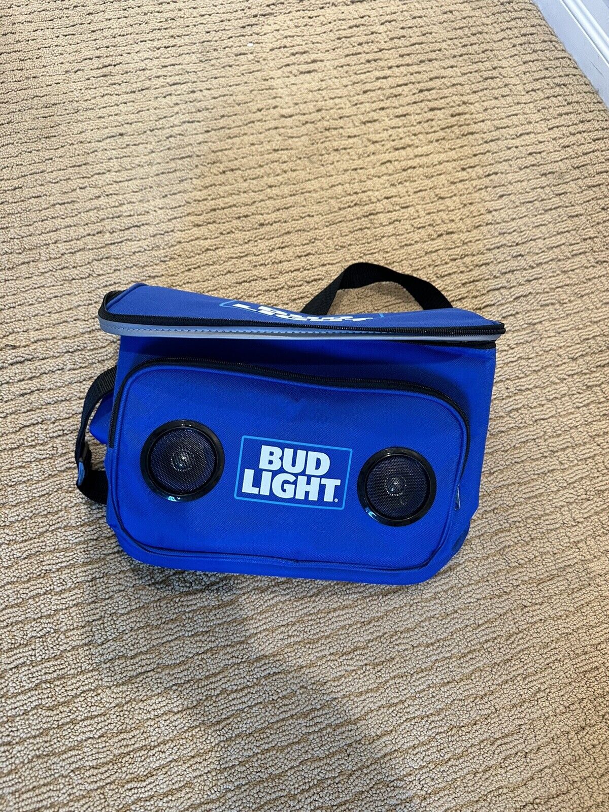 Bud Light Bluetooth Cooler Speaker With Bottle Opener & 2 Can Coolers