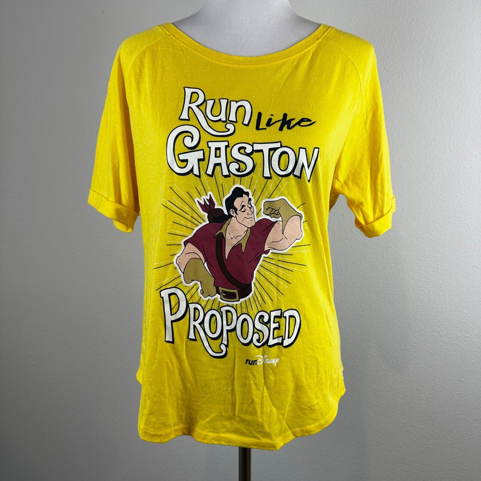 Run Disney PRINCESS Marathon 2020 Run Like Gaston Proposed Shirt Size M