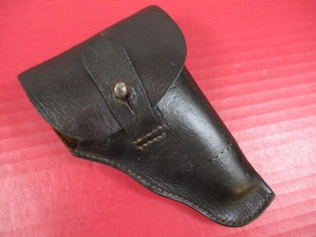 pre-WWII German Army Leather Belt Holster for Mauser 1910 Pistol - Marked: AKAH