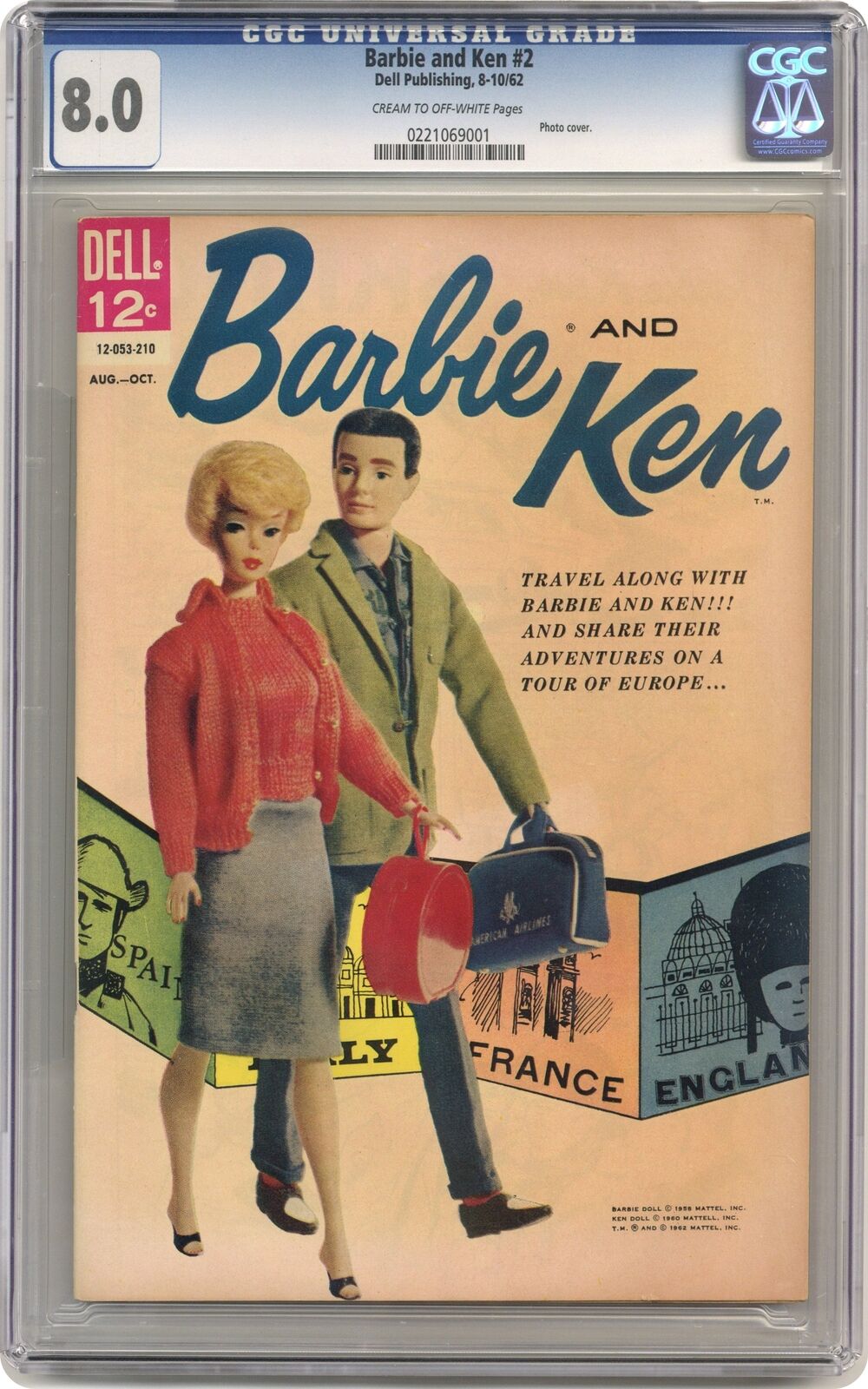 Barbie and Ken #2 CGC 8.0 1962 0221069001