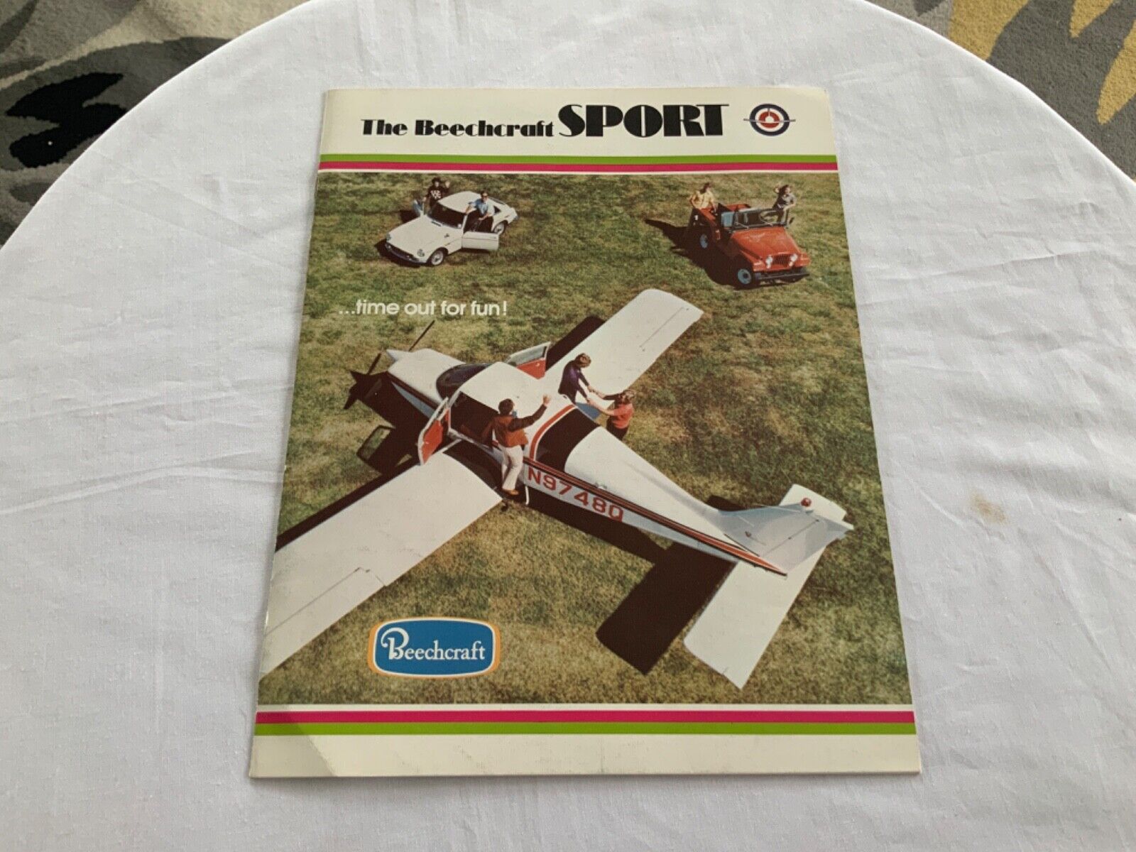 Vintage 1973 Beechcraft Sport Airplane Sales Brochure Catalog