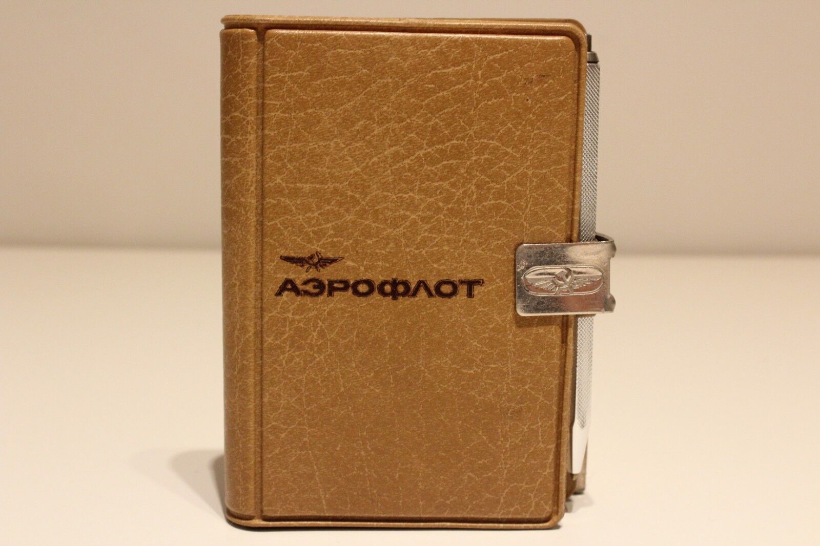 VINTAGE NOS ADVERTISING OF AIRLINES AEROFLOT NOTEBOOK NOTE PAD +PEN/1972\'s