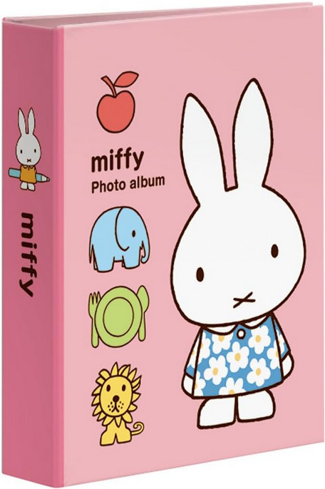 JAPAN Miffy Rabbit Photo 6x4 Album 40 Large Pictures Pink Book Standing Cover
