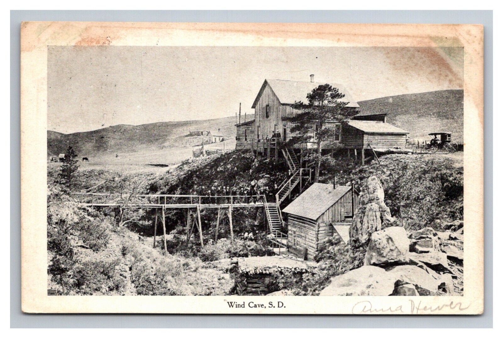 Postcard Wind Cave South Dakota