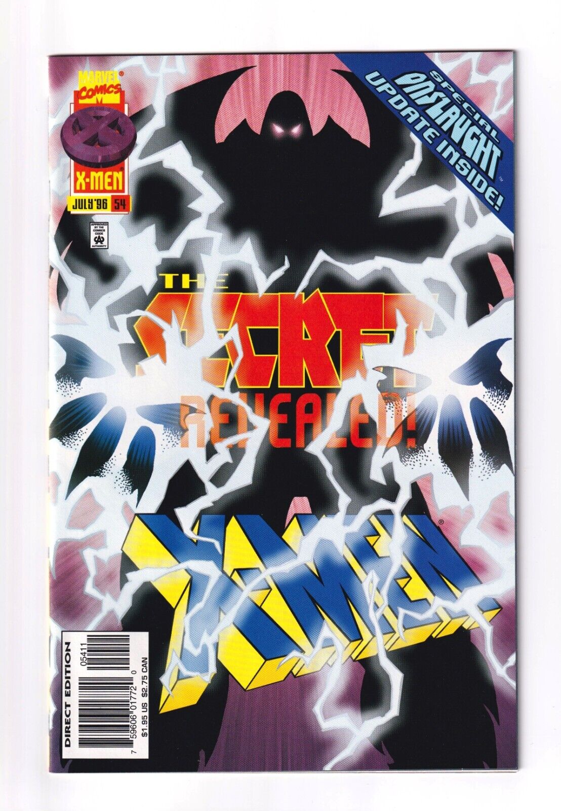 X-MEN #54 (1996) ONSLAUGHT REVEALED - NICE COPY NM RANGE - SEE SCANS