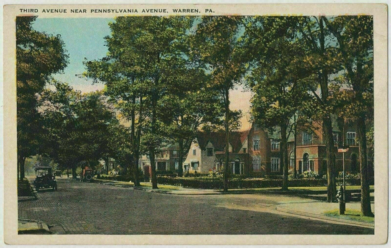 Residences on Third Avenue, Warren, Pennsylvania ca.1920