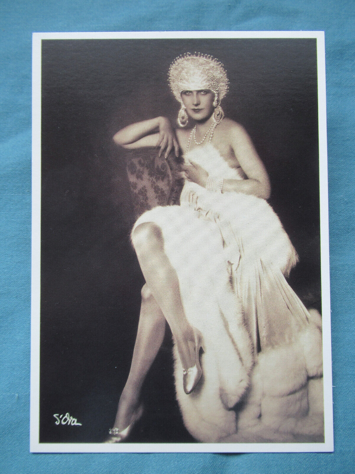 Vintage Postcard 1990 Hollywood Silent Film Actress Marie Conte V. Good Cond 