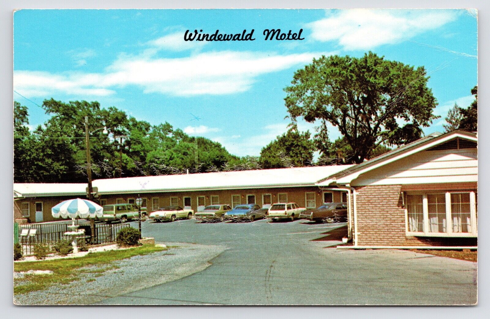 1970s~Martinsburg West Virginia WV~Windewald Motel~US 11~Vintage 70s Postcard