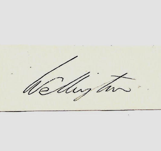 Duke of Wellington Autograph Reprint On Genuine Original Period 1815 Paper 