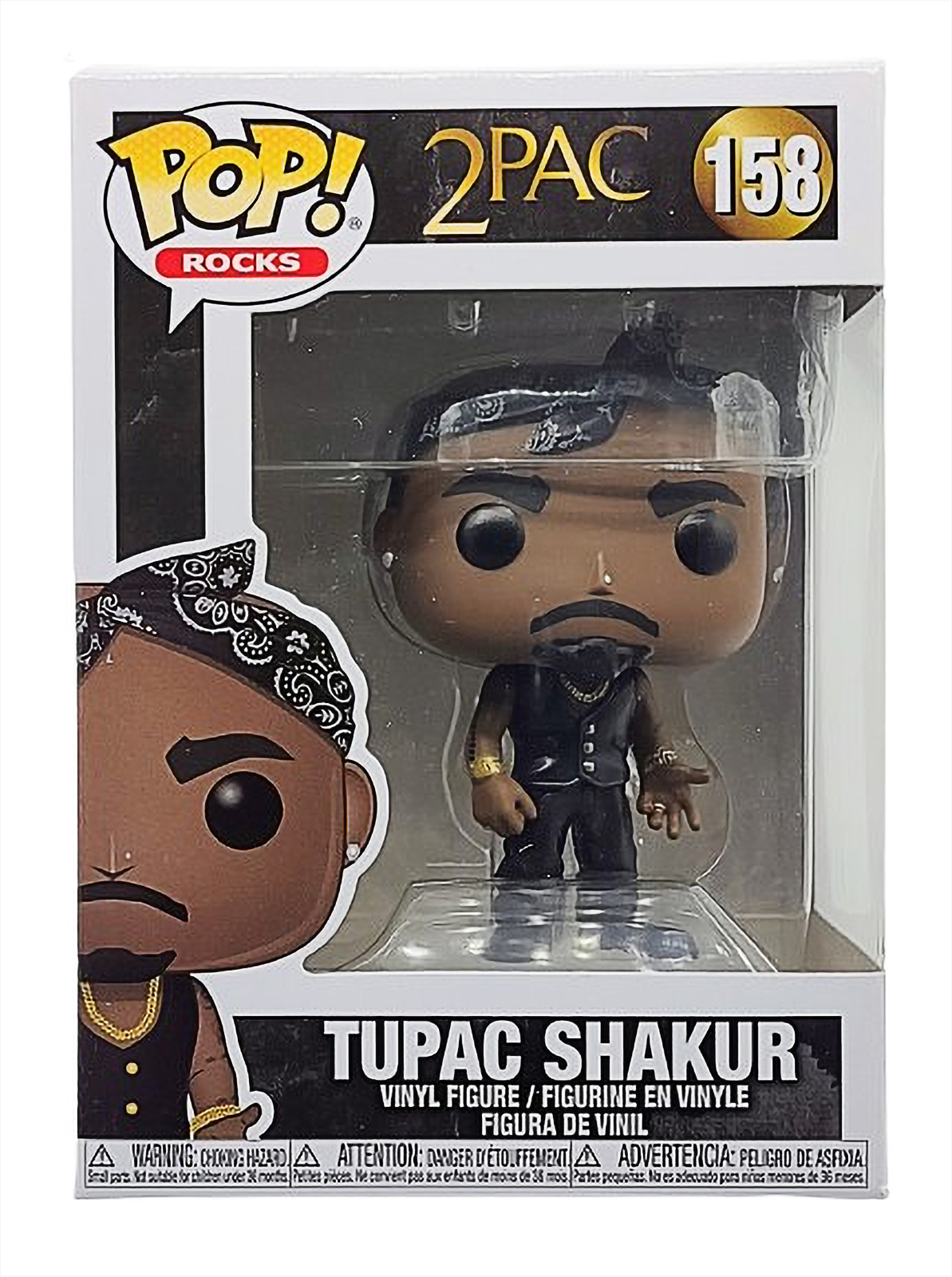 Funko Pop Rocks Tupac Shakur 158 Vinyl Figure