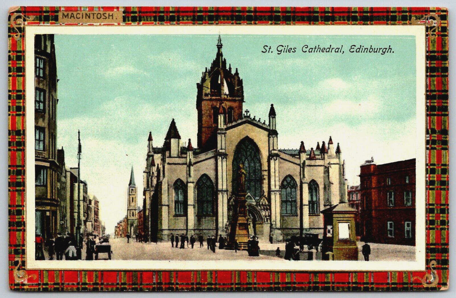 Vintage Postcard - St. Giles Cathedral - Edinburgh - Scotland