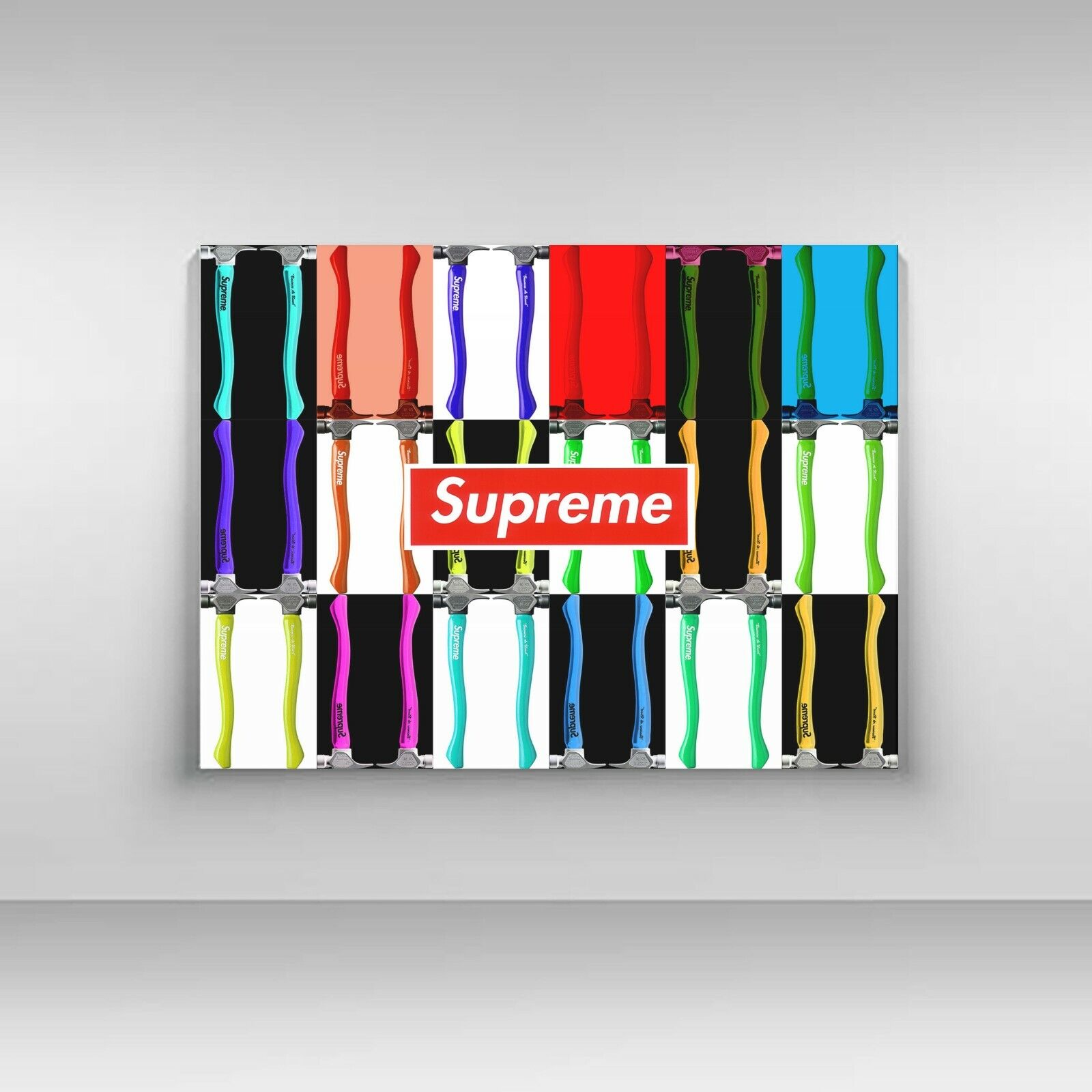 Supreme Box Logo Hammer | Andy Warhol Style | Original 11 Made Signed by Artist