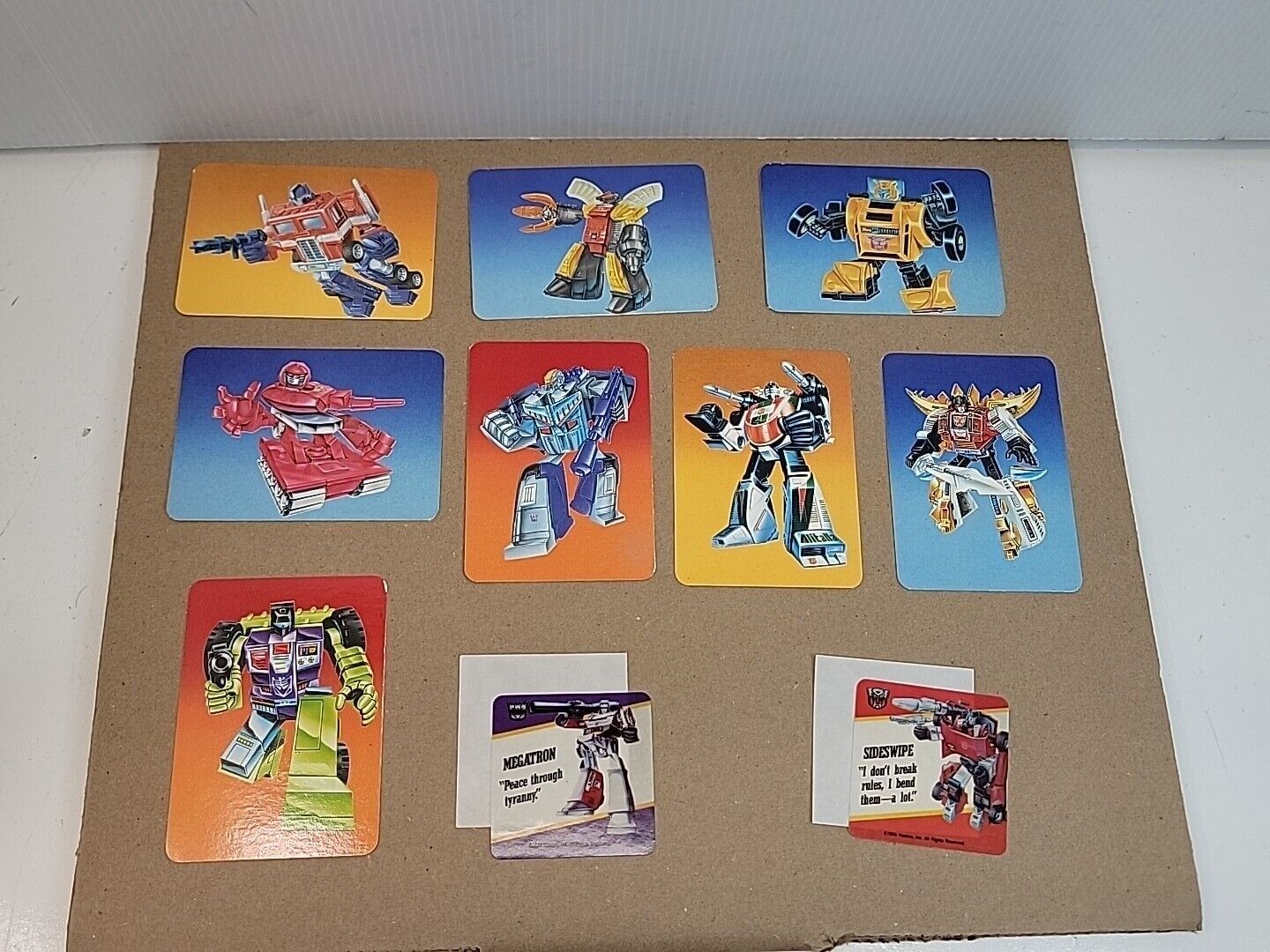 Vintage Hasbro 1985 Trading Cards Lot