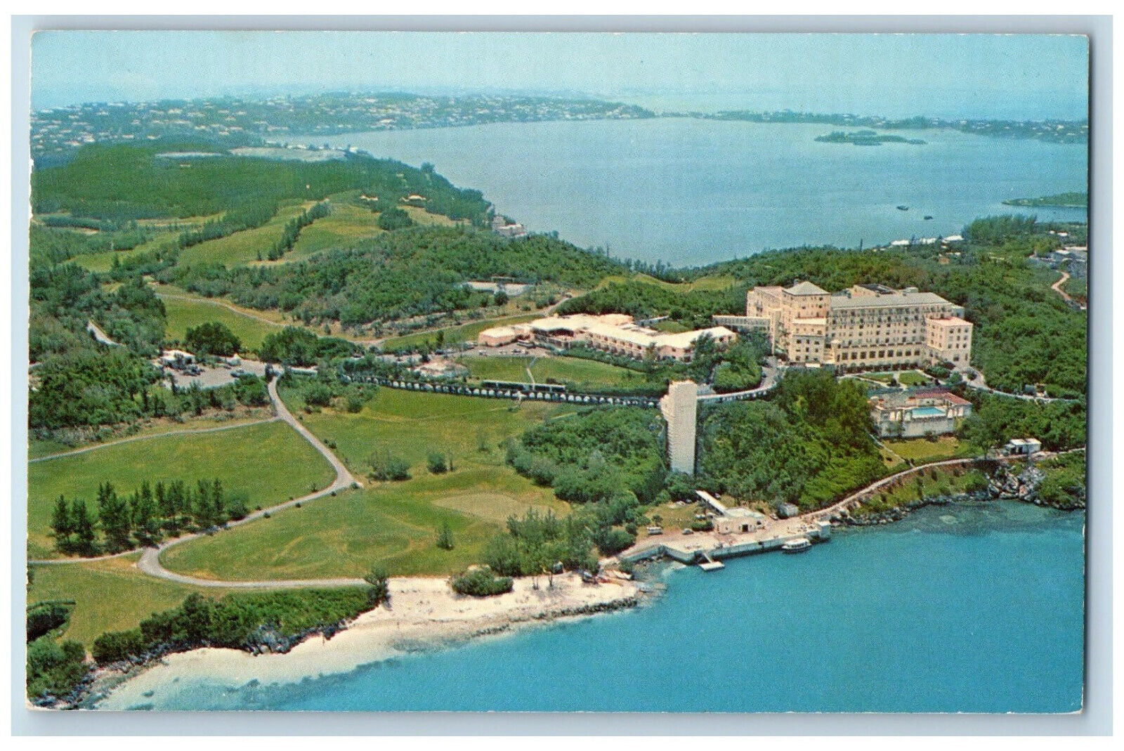 Tucker's Town Bermuda Postcard Beach and Golf Club Castle Harbour 1971 Posted