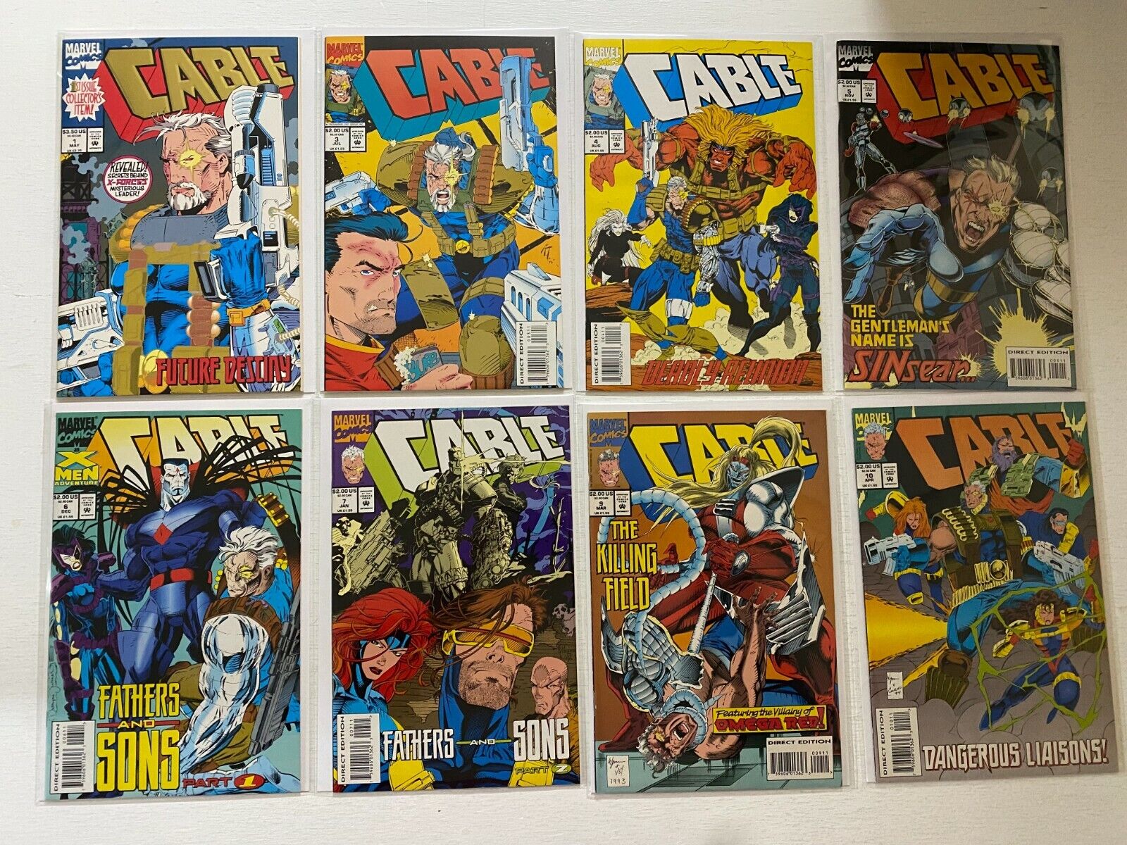 Cable comic lot from:#1-40 (1st series) 34 diff 8.0 VF (1993-97)