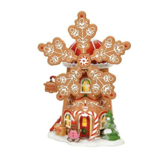 Department 56 North Pole Village 2021 Gingerbread Cookie Mill Figure