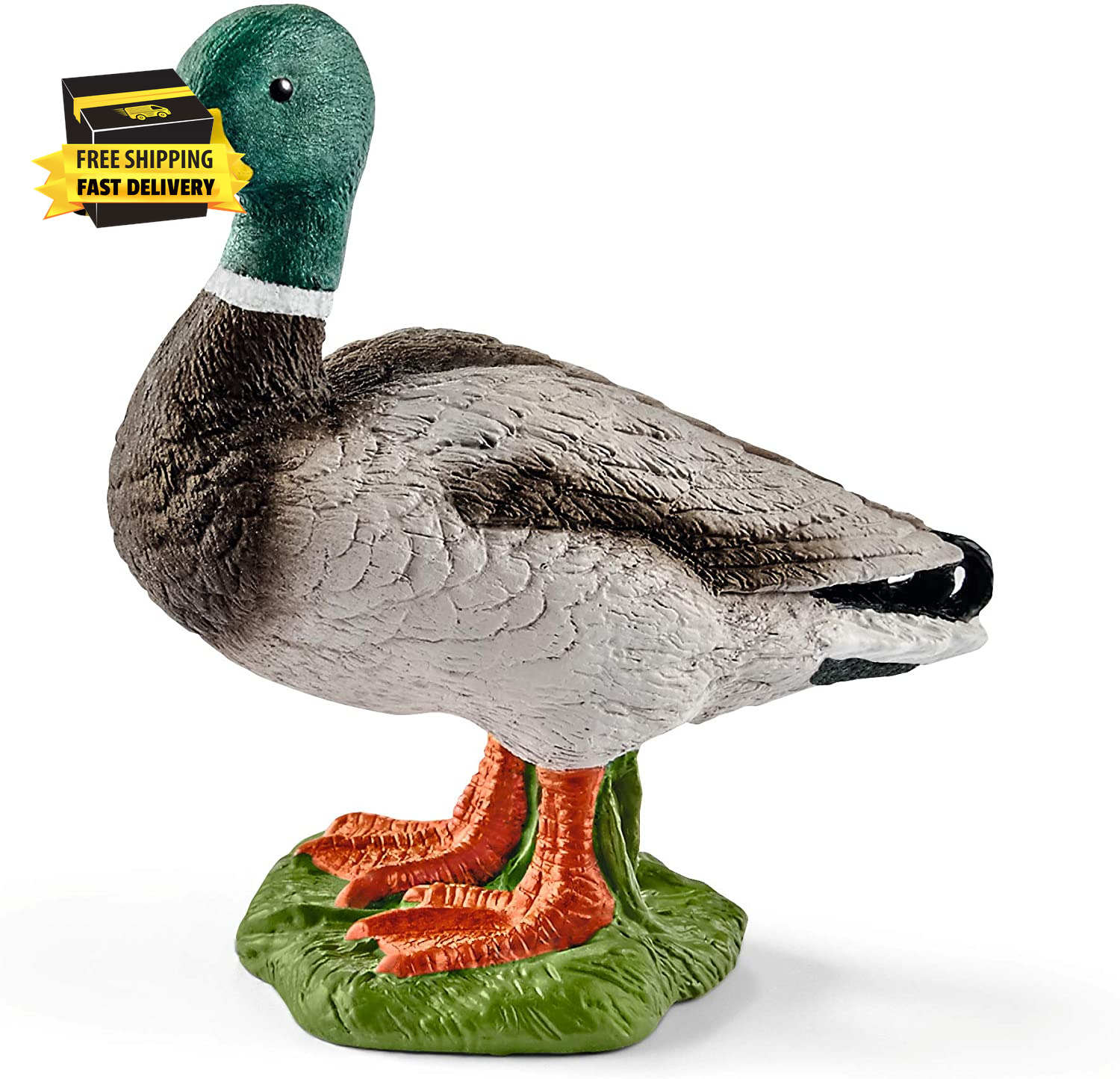 Farm World Duck Toy Figurine - Highly Detailed and Durable Farm Animal Toy, Fun 