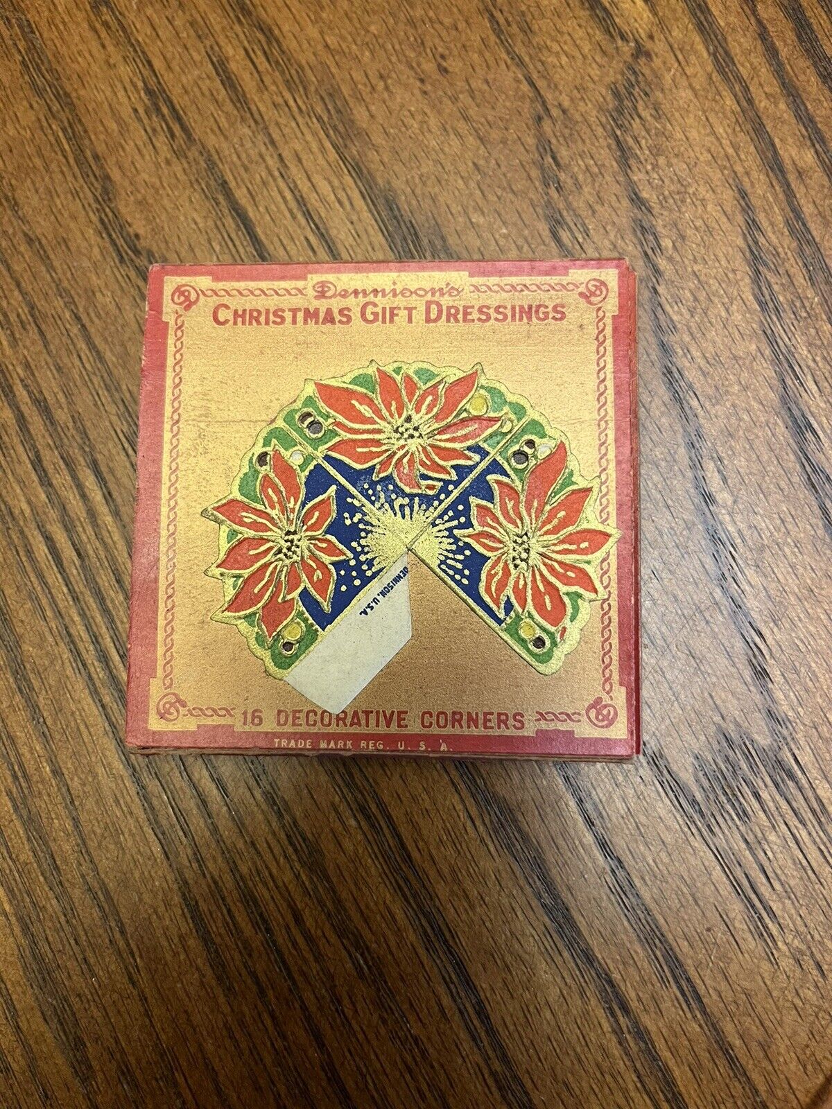 Vintage  Dennison Christmas  Gift Dressing Seals Complete Box