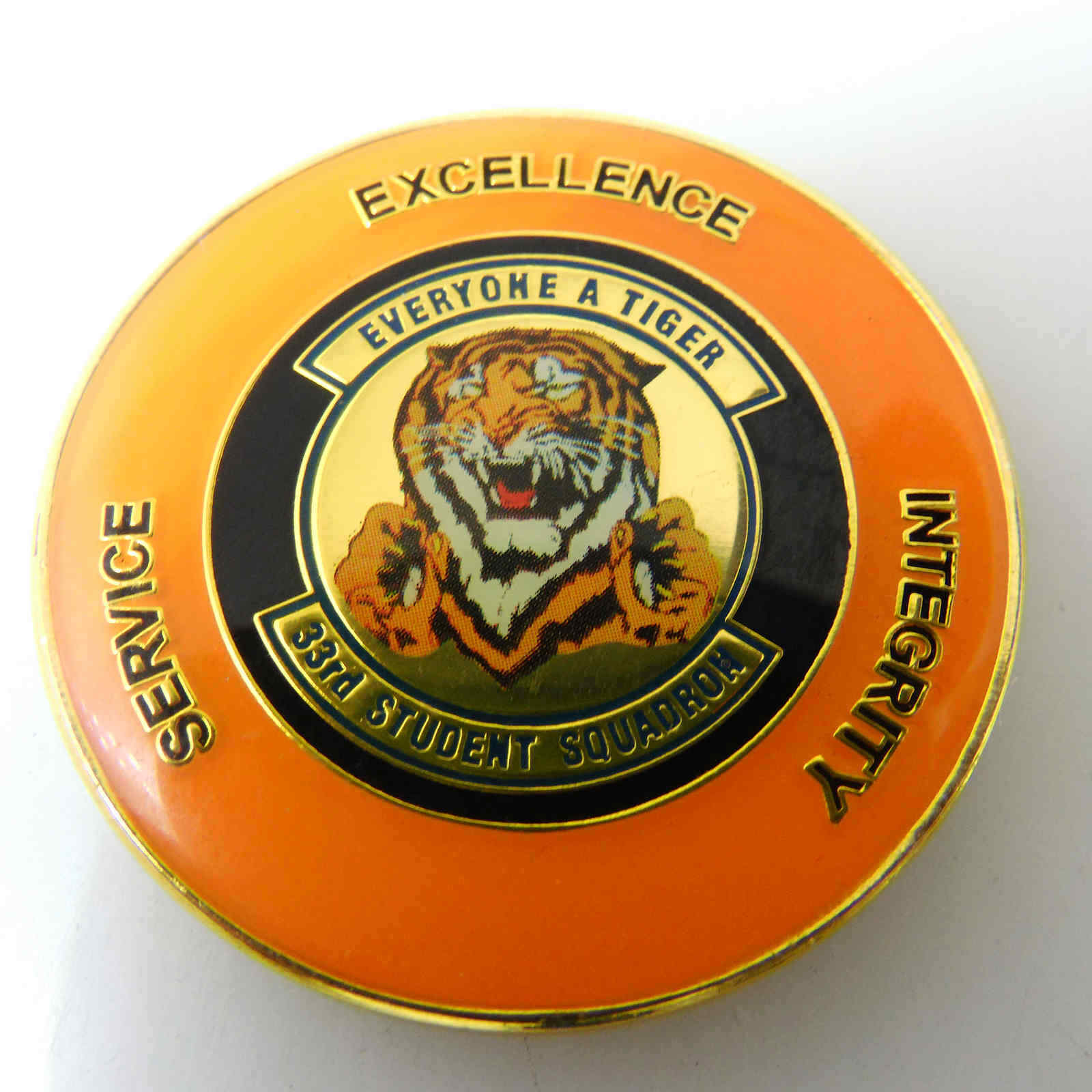 33RD STUDENT SQUADRON EVERYOME A TIGER CHALLENGE COIN