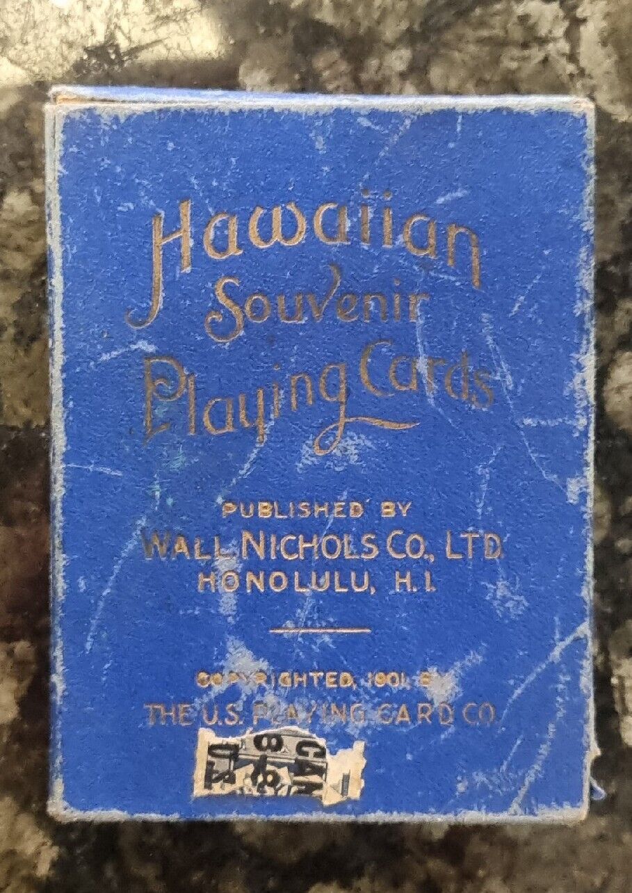 Copyright 1901 WALL NICHOLS CO HAWAIIAN SOUVENIR PLAYING CARDS Full Set