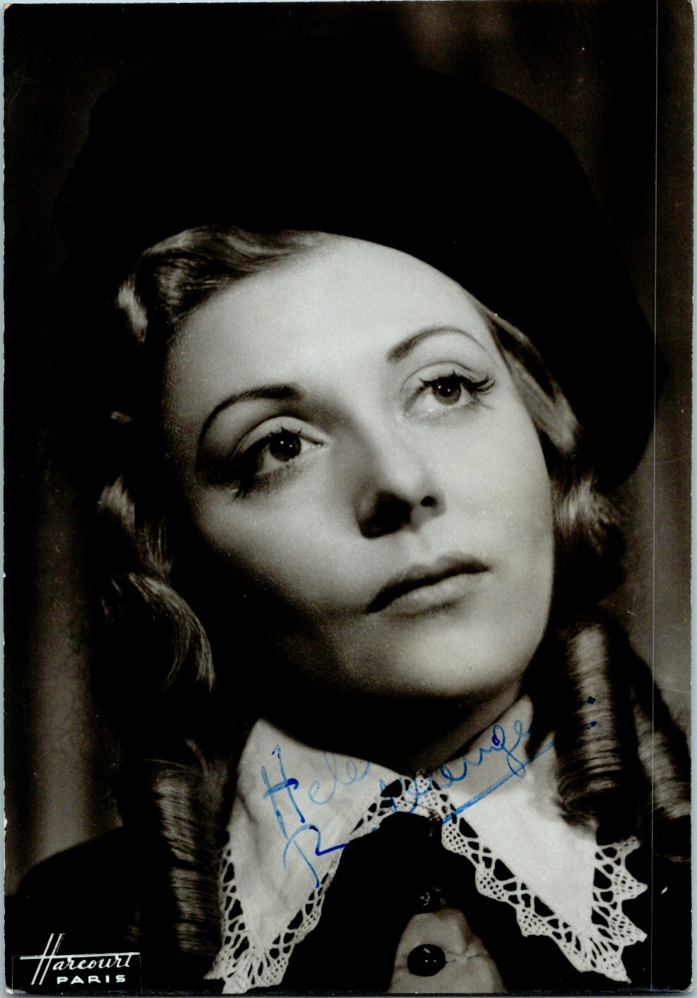Harcourt, Hélène Bellanger, French actress vintage silver print, Hélène Bella