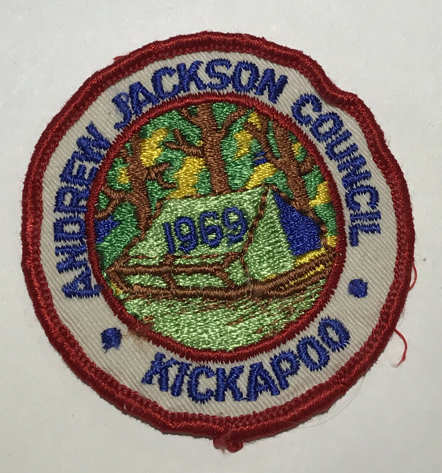 1969 Camp Kickapoo Andrew Jackson Patch RC1